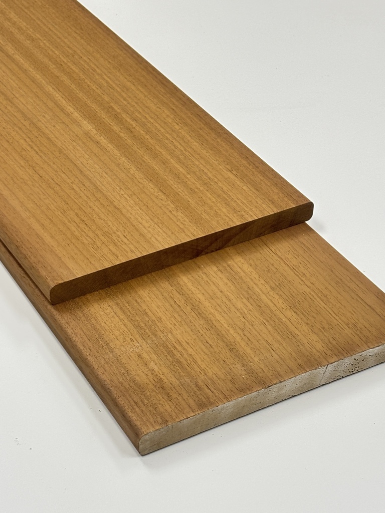 Thermo Ayous volhout boeiplank  27 x 220 x 5550 mm geschaafd