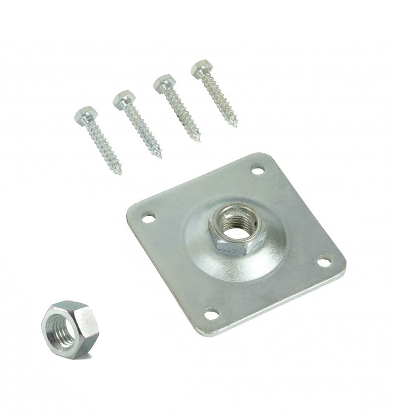 Stelplaatje tbv betoenpoer incl. moer