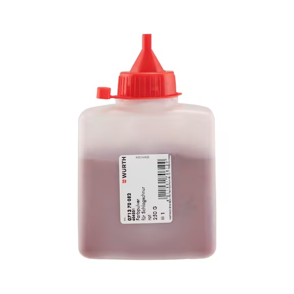 Slaglijn krijtstof rood